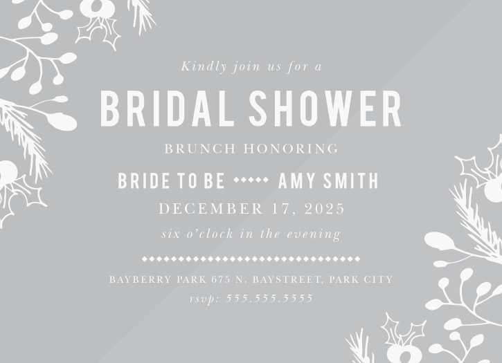 Stay classy with the falling in Love Brunch Clear Bridal Shower Invitations.