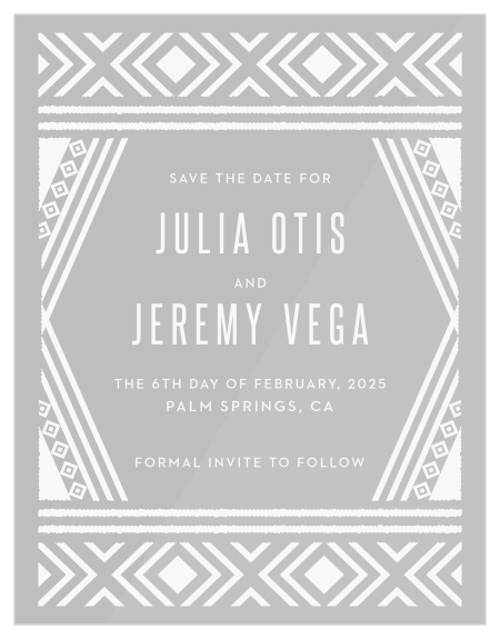 Share your wedding info in stunning style with our Lush Coast Clear Save the Date Cards.