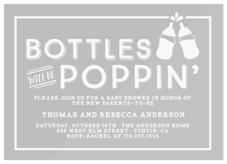 Poppin bottles hot sale baby shower invite