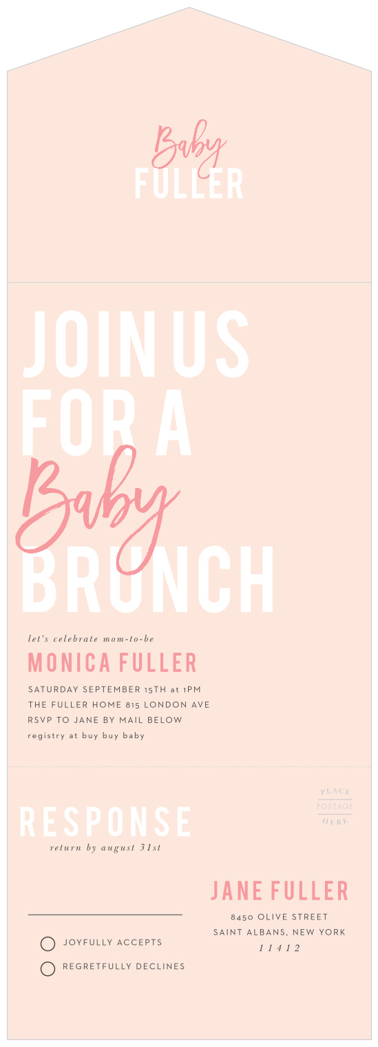 Bold Brunch Baby Shower Invitations by Basic Invite