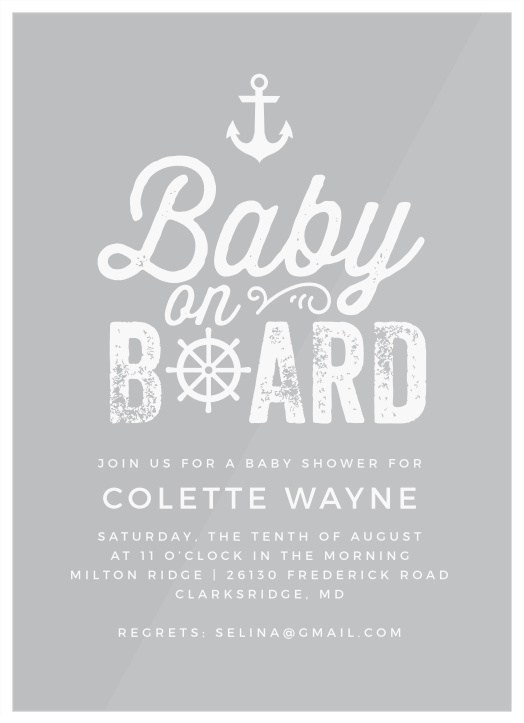 Baby on board shower sales invitations