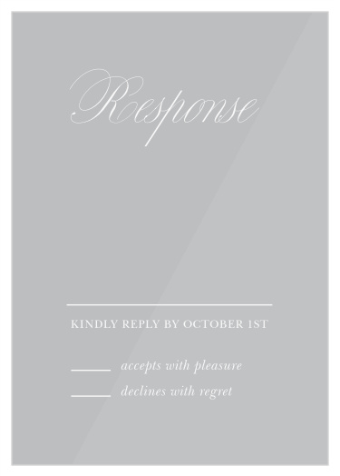 Our Knotted Love Response Cards are simple and elegant, perfect for your wedding needs.