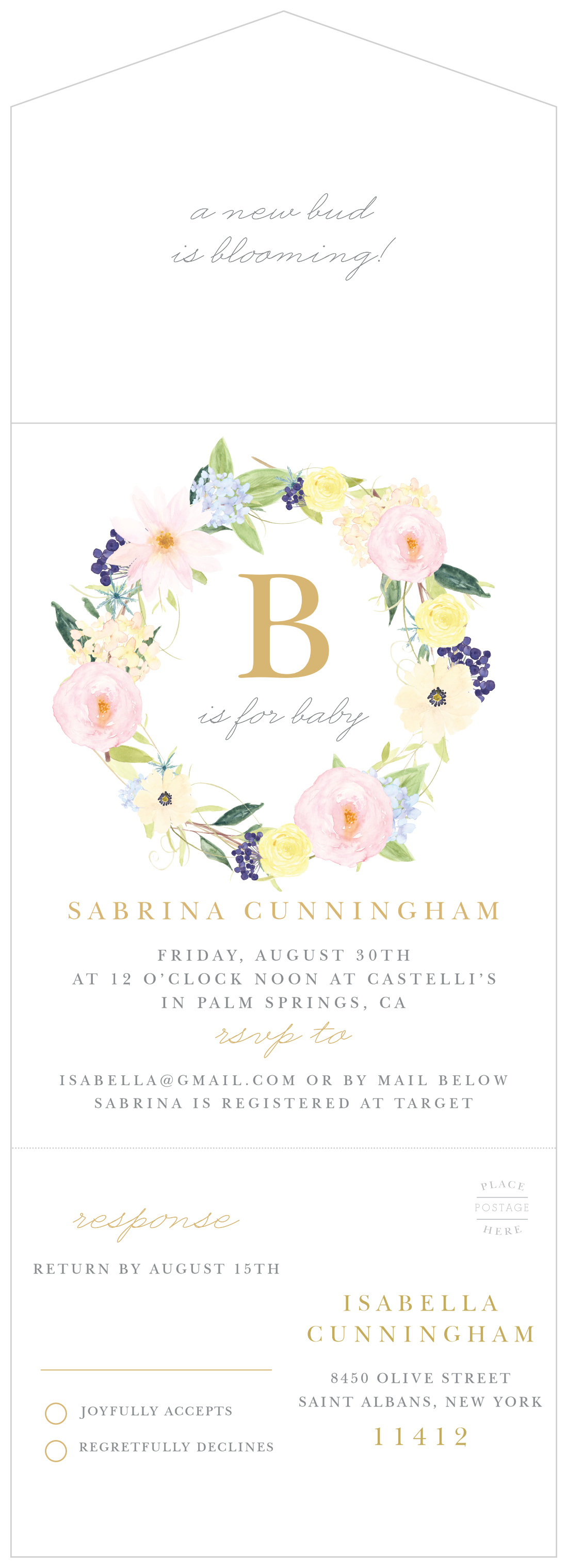 B is for Baby Seal & Send Baby Shower Invitations