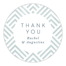 The Elegantly Modern logo square is the finishing touch to an already beautiful invitation suite.