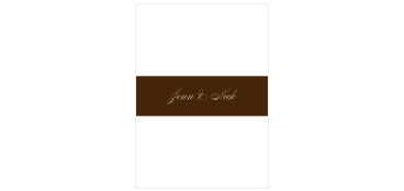 Keep your wedding stationery altogether with our classy Sheer Overlay Wedding Belly Bands!