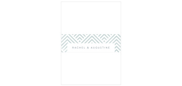 Be sure all of your cards stay organized in style with our Elegantly Modern Wedding Belly Bands.