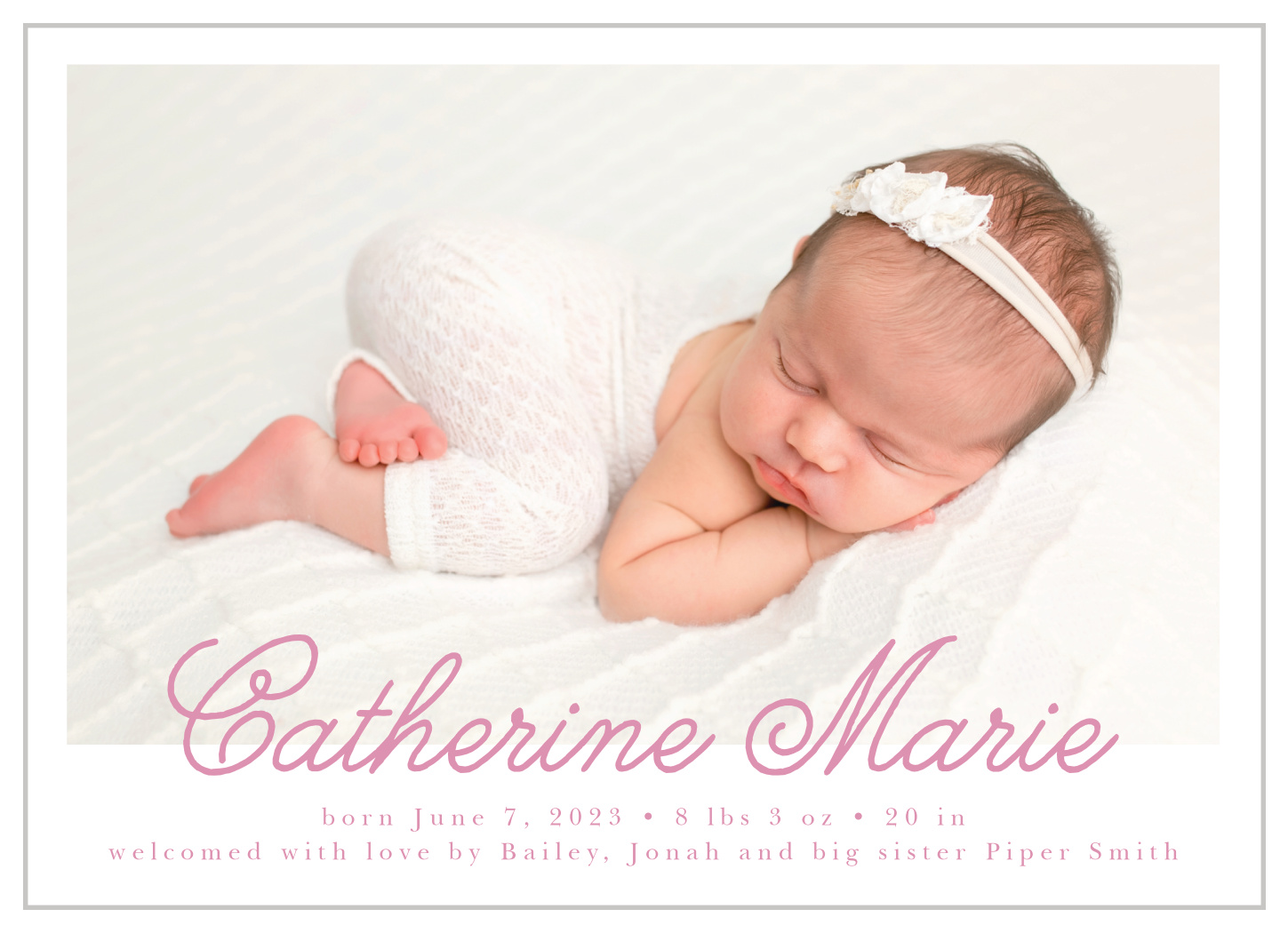 Sweet Welcome Birth Announcements