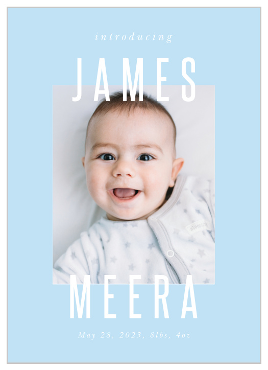 Victorian Birth Announcements Match Your Color & Style Free!