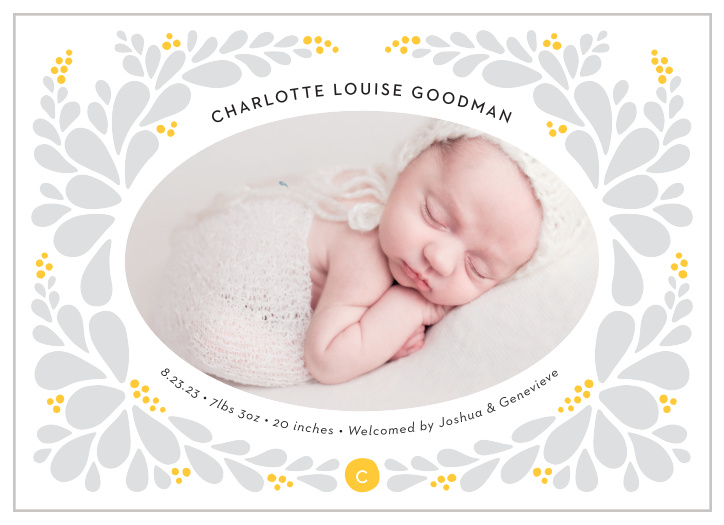 Our Pretty Petals Birth Announcements are a charming way to introduce your new bundle of joy to your family and friends.