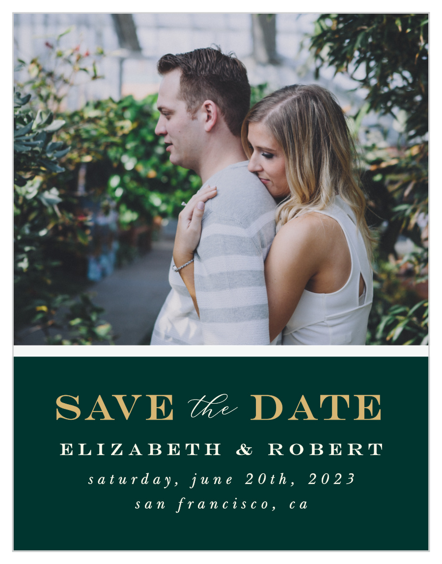 Bold Names Save the Date Magnets