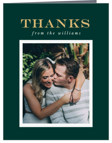Our Bold Names Wedding Thank You Cards express gratitude to family and friends for their support on your special day.