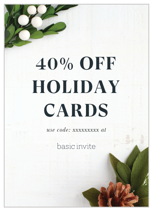 You must use your own photo on this card. We ask that you do not order more than a 1 month supply to help minimize waste. You can always order more, and they will always arrive within a week.