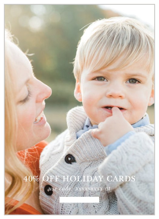You must use your own photo on this card. We ask that you do not order more than a 1 month supply to help minimize waste. You can always order more, and they will always arrive within a week.