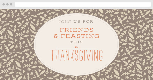 Friends & Feasting Holiday Website