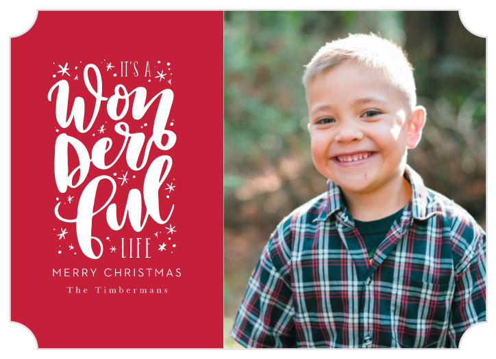 The Wonderfully Sparkling Holiday Card is a perfect way to send warm wishes to your loved ones this season.