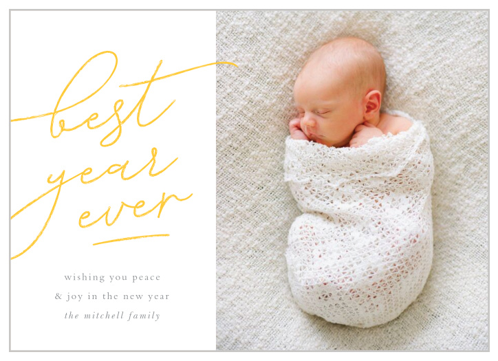 Our Best Year New Years Cards are perfect for emphasizing your best year yet!