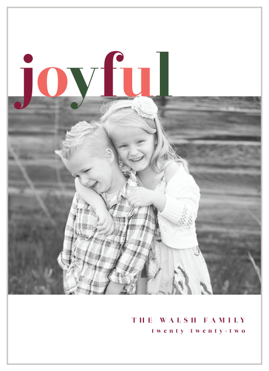 If you're looking for a fun but simple way to spread some holiday cheer, the Color Joy Holiday Card is the way to go.