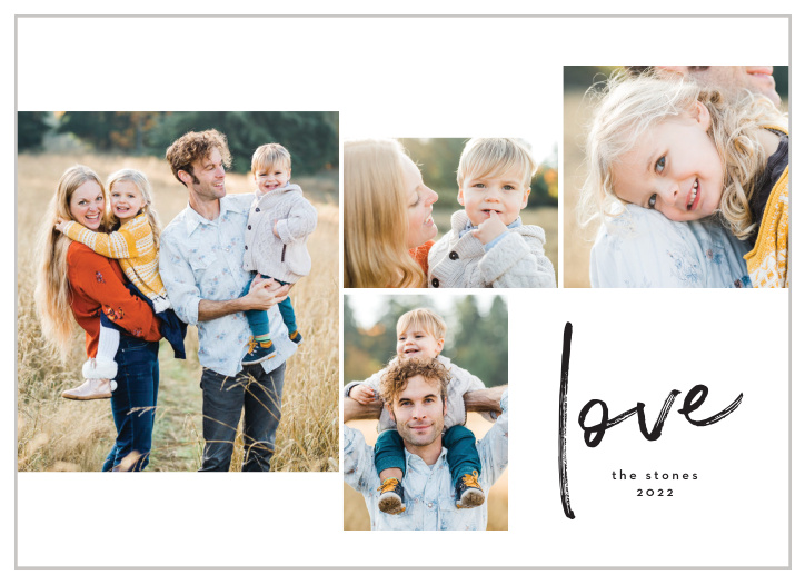 Our Brushy Love Holiday Cards are wonderful for sharing the cheery spirit of the holidays.