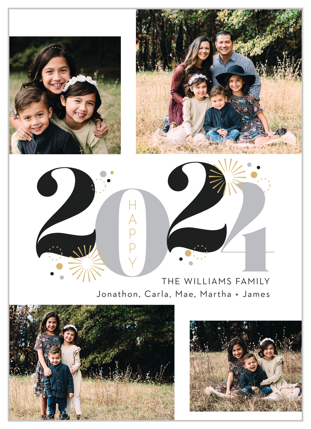 Festive Year New Years Cards
