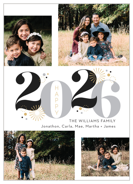 If you want to start your year off right, look no further than our Festive Year New Years Cards.