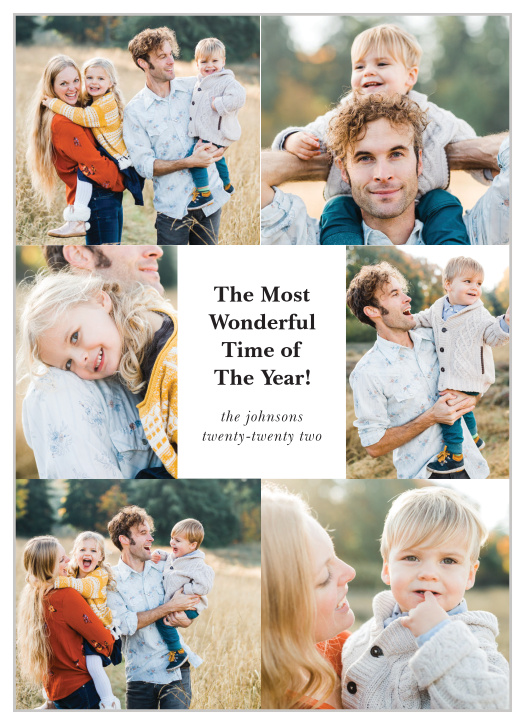 Create wonderful memories this holiday season with our Wonderful Memories Holiday Cards.