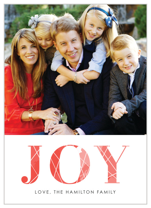 Bring joy to everyone with our Watercolor Joy Holiday Cards.