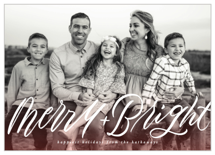 Ring in the holidays with our Merry Bright holiday card!