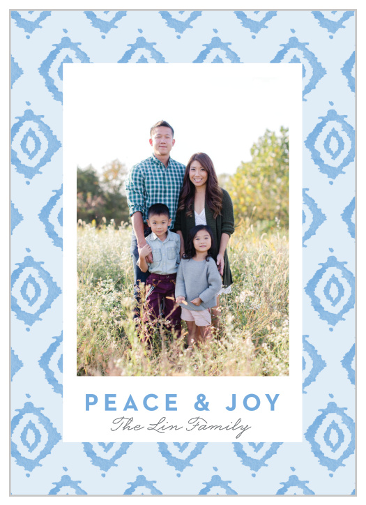 Create beautiful, unique cards with our Holiday Ikat Holiday Cards.