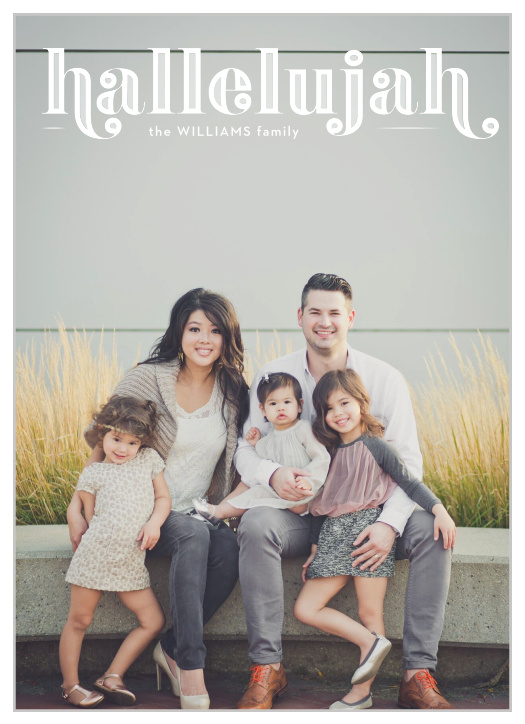 Create a simple and meaningful card with our Joyful Hallelujah Cards.