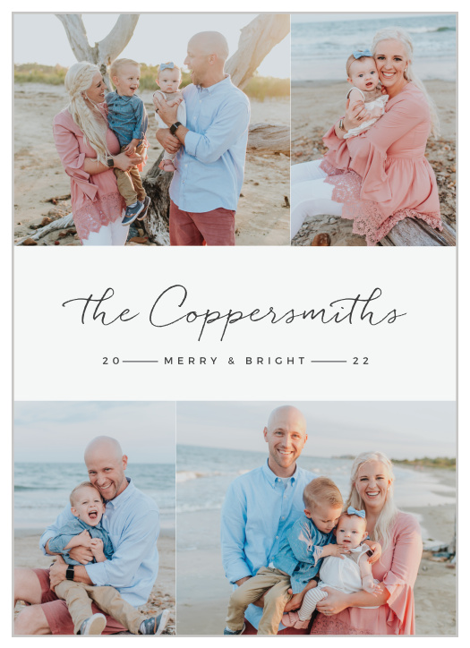 Keep it sweet and simple with our Minimal Album Holiday Cards.