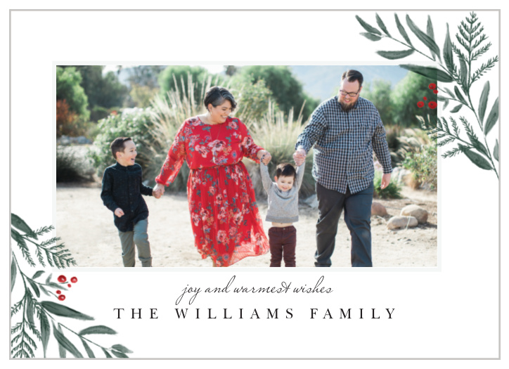 Our Winter Sprigs Holiday Cards are the perfect way to send warm greetings to all your loved ones.