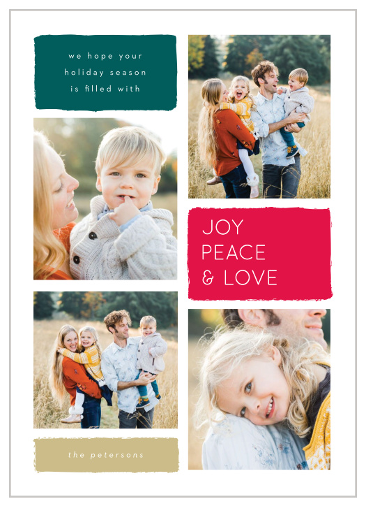 Our Painted Blocks Holiday Cards are the perfect way to spread joy this holiday season.