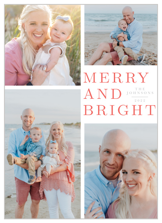 Show off your year with our Modern Block Holiday Cards.