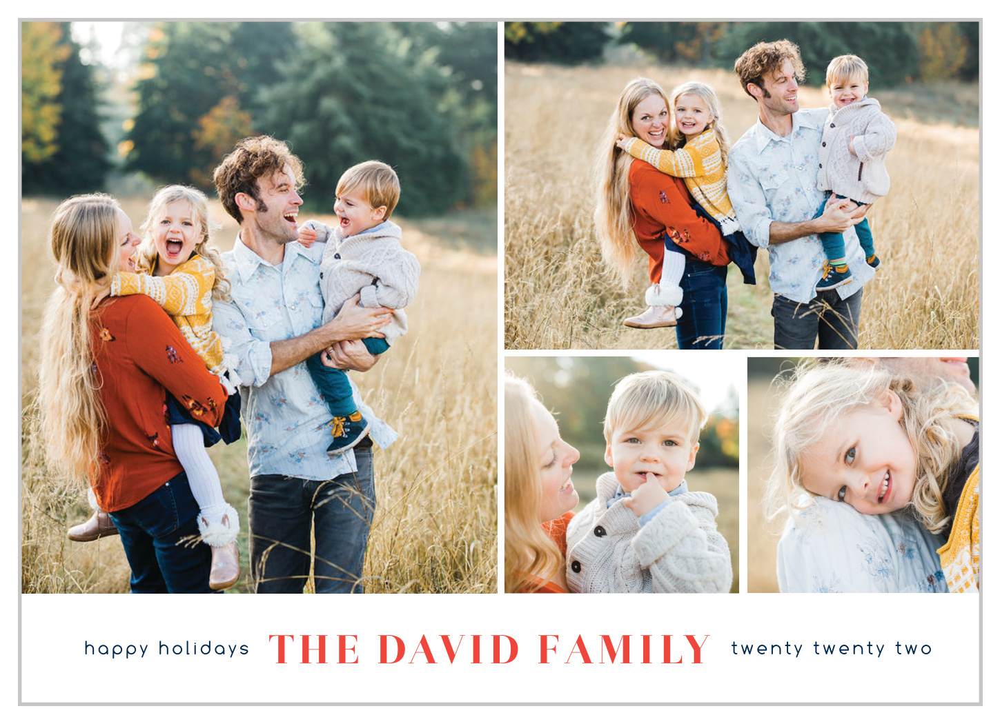 Family Grid Holiday Cards