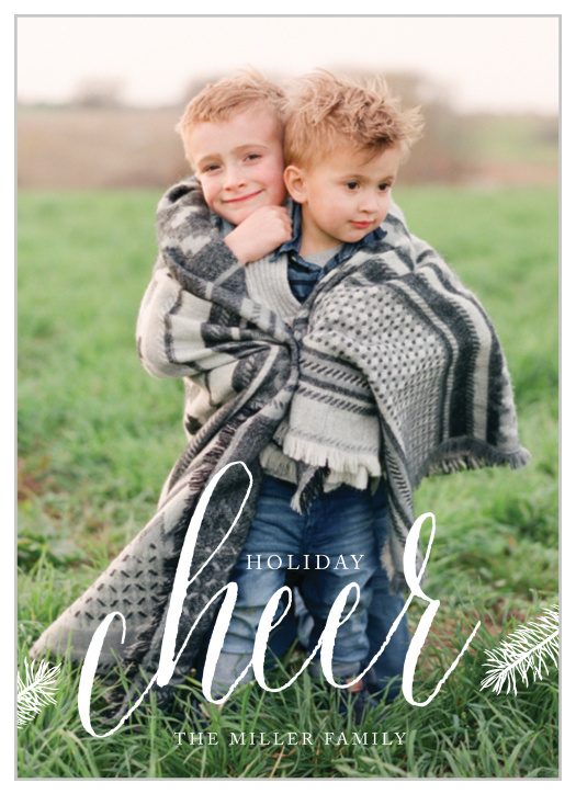 Use your favorite photo and the decorative foliage design of our Hometown Cheer Holiday Cards to warm the hearts of the people you cherish most.