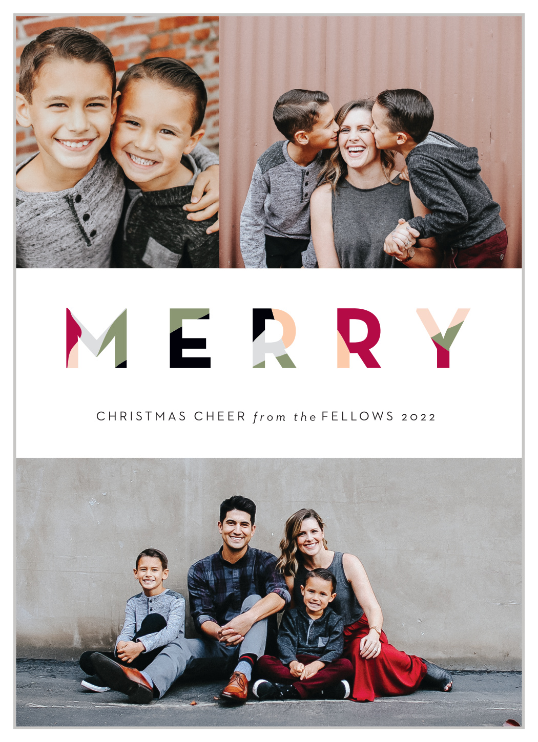 Marbled Merry Christmas Cards