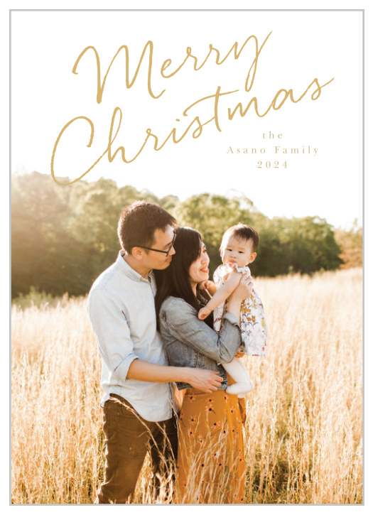 Keep it simple this Christmas with our Merry Script Christmas Cards.