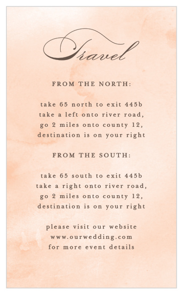 Family and friends will have no issue finding their way to your wedding venue with the help of our Have & to Hold Direction Cards. 