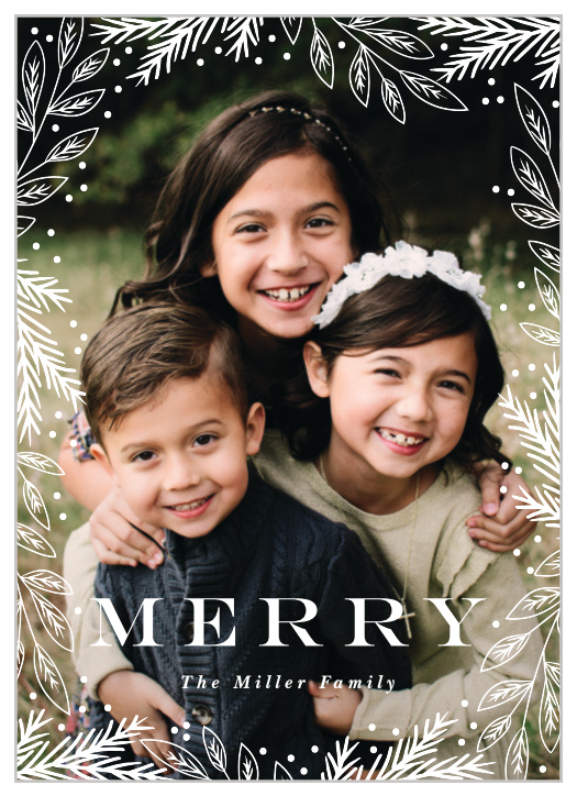 Our Stunning Border Holiday Cards are the perfect way to share your seasonal joy with your friends and family!
