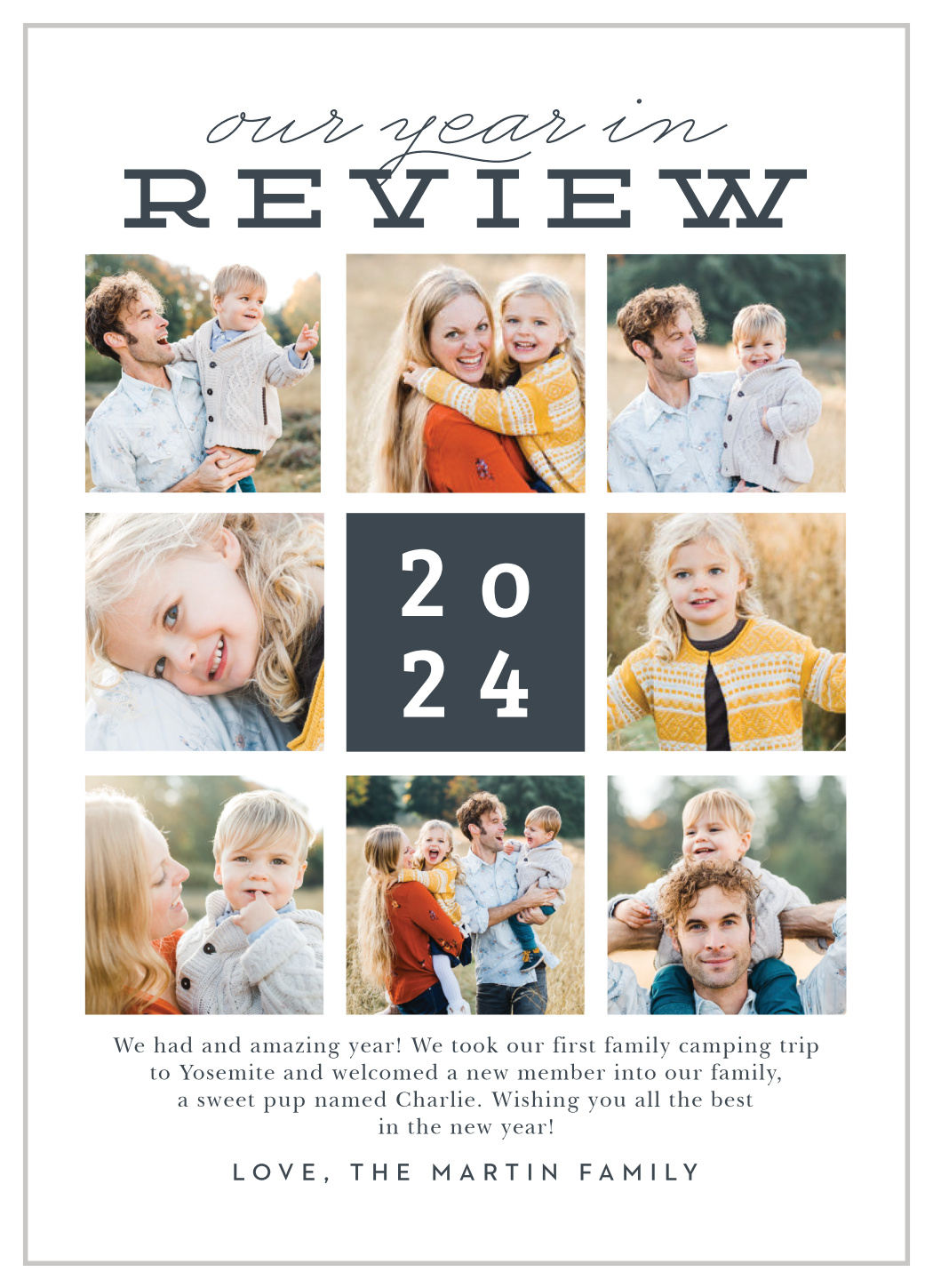 Year in Review New Years Cards