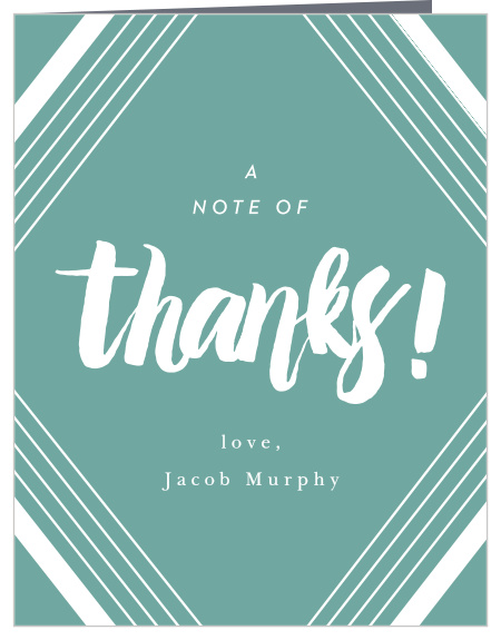 Let your family and friends know how much you appreciate them for celebrating your child's big day with the modern look of our Basic Party First Birthday Thank You Cards.