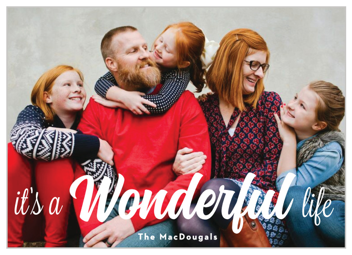 Celebrate the best time of the year with our It's Wonderful Holiday Cards.