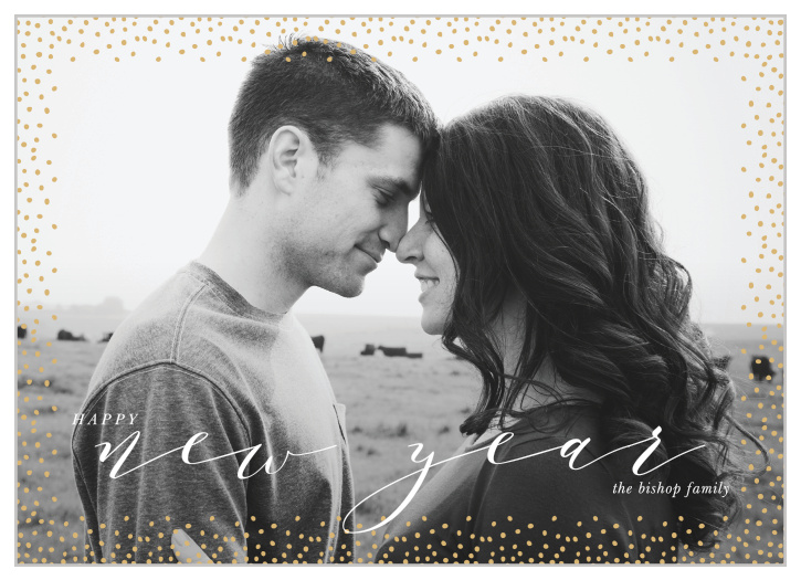 The chic, modern design of our Growing Glimmer New Year Cards are the perfect way to welcome a new chapter in life. 