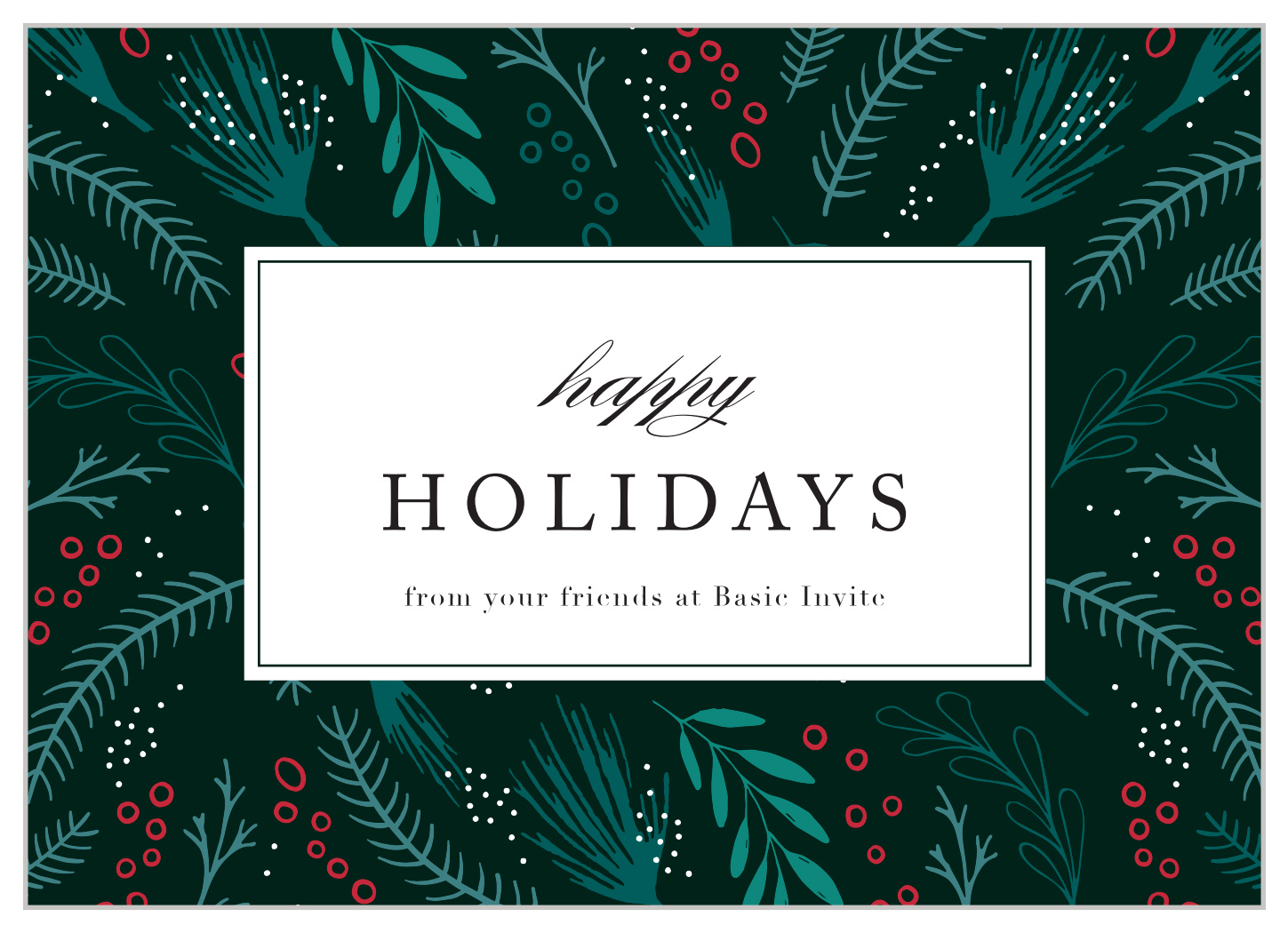 Garland Sprinkle Corporate Holiday Cards