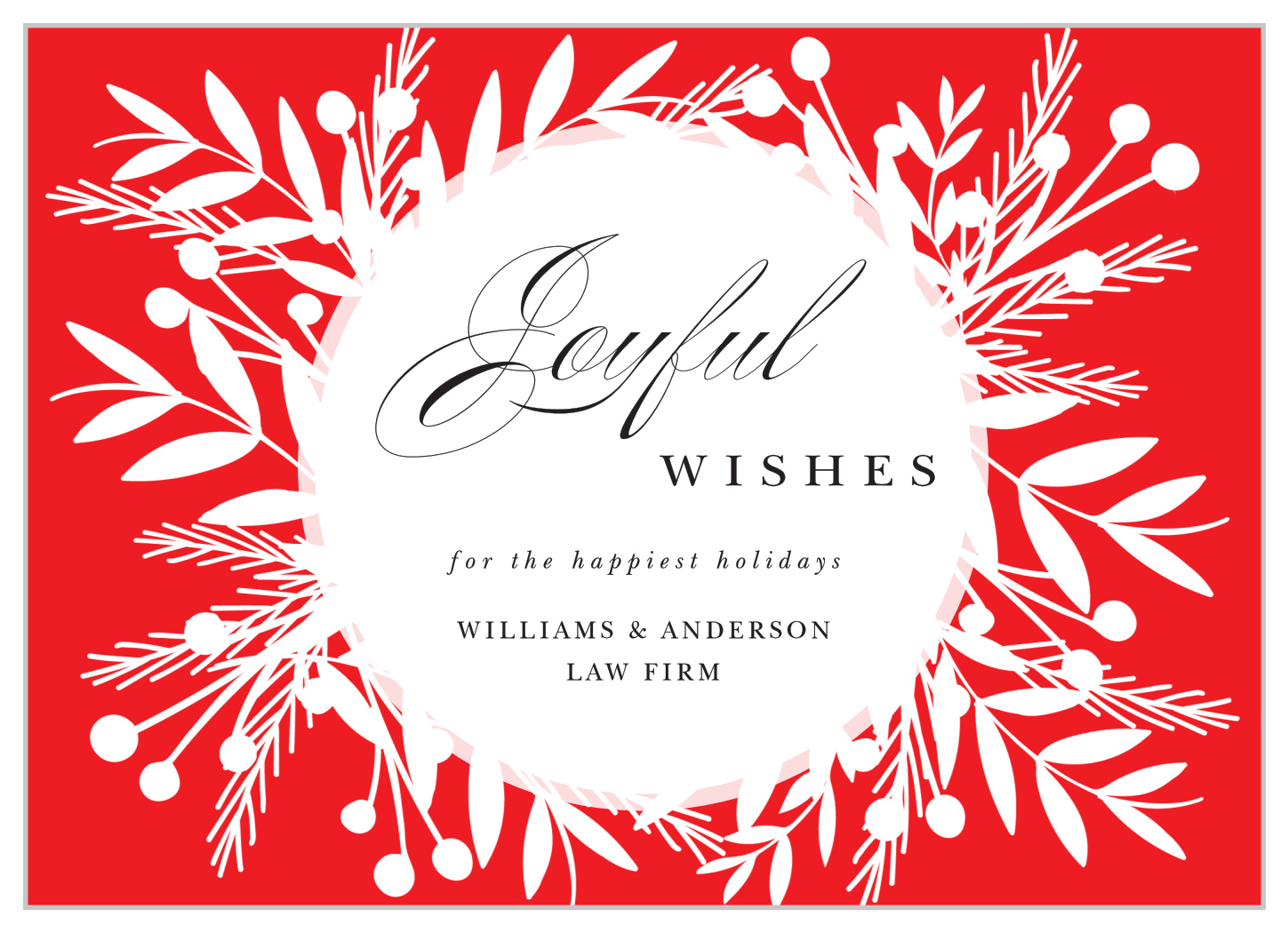Winter Spray Corporate Holiday Cards