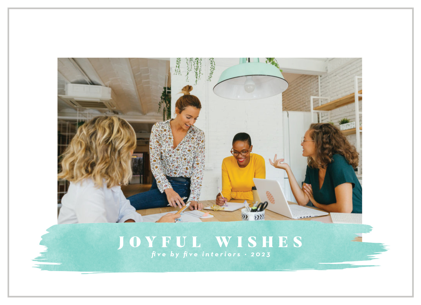 Single Swash Corporate Holiday Cards