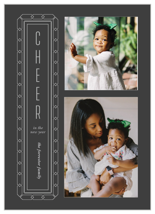 Ring in the new year with our Silver Links Holiday Cards!