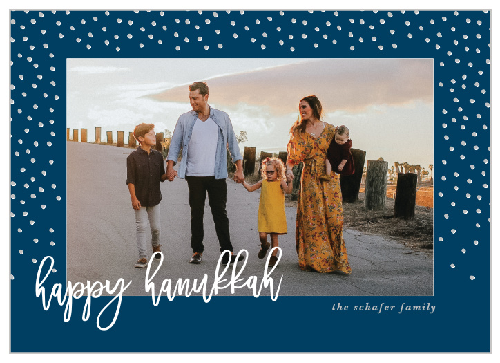 Show your loved ones your excitement for the upcoming Hanukkah season with our Silver Memories Holiday Cards!