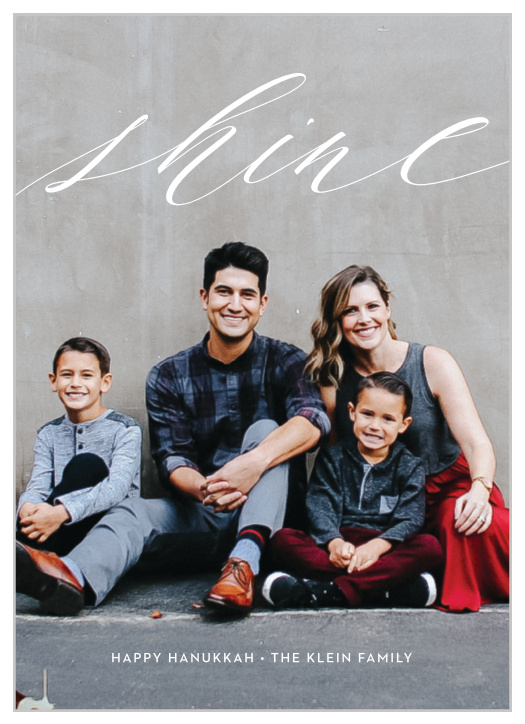 Wish everyone a happy Hanukkah this year with our Concrete Light Holiday Cards.