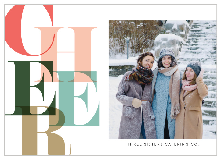 Choose our funky Big Cheer Corporate Holiday Cards to show your appreciation for clients and employees alike!